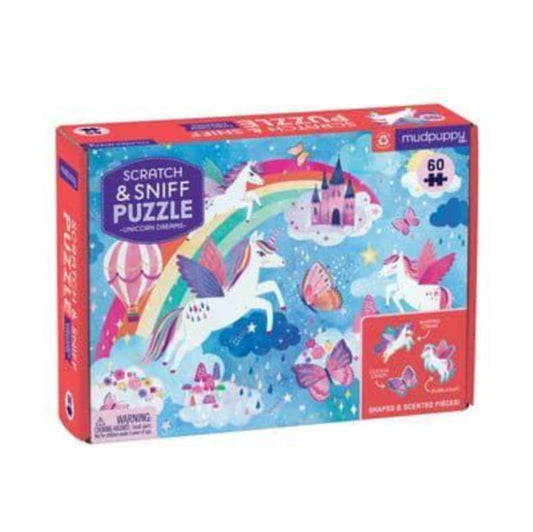 Book cover of: Unicorn Dreams Scratch and Sniff Puzzle