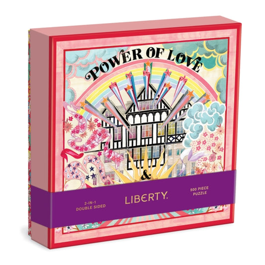 Book cover of: Liberty Power of Love 500 Piece Double Sided Puzzle with Shaped Pieces