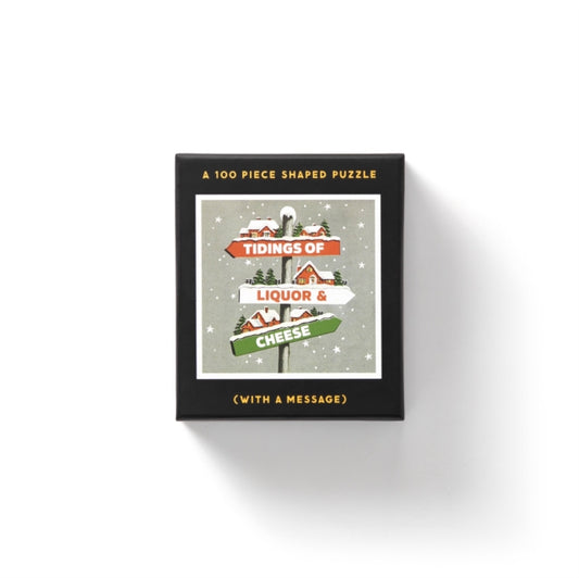 Book cover of: Tidings 100 Piece Mini Shaped Puzzle