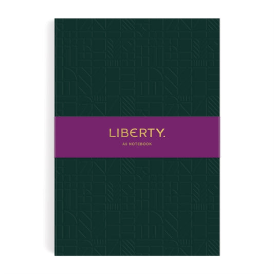 Book cover of: Liberty Dark Green Tudor A5 Embossed Journal. By: Galison