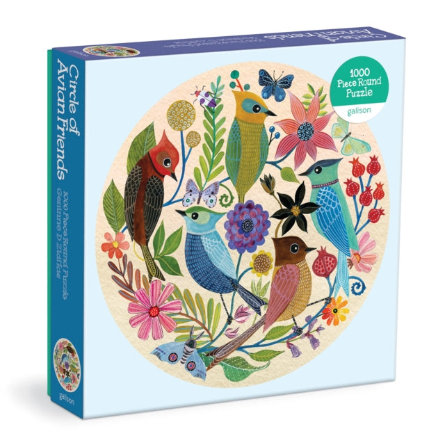 Book cover of: Circle of Avian Friends 1000 Piece Round Puzzle