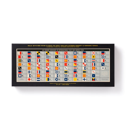 Book cover of: Urgent Message 1,000 Piece Panoramic Puzzle