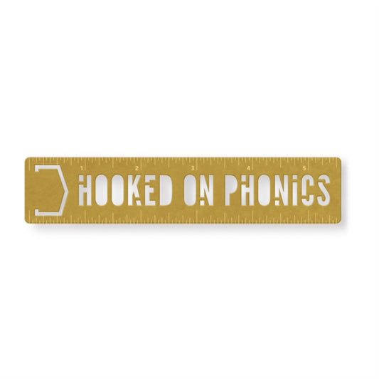 Book cover of: Hooked On Phonics Metal Bookmark Stencil. By: Brass Monkey
