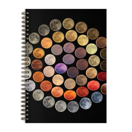 Book cover of: Colors of the Moon Wire-O Journal. By: Galison