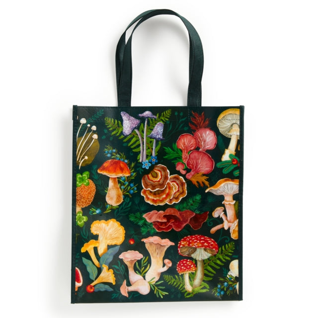 Book cover of: World of Mushrooms Reusable Shopping Bag. By: Galison