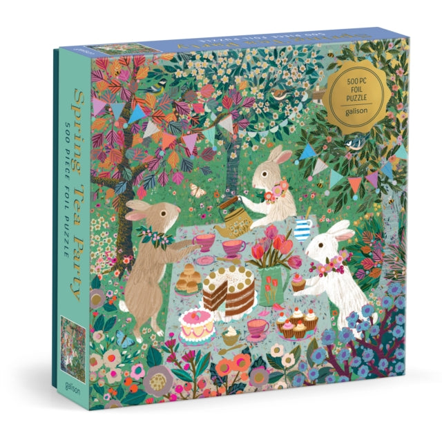 Book cover of: Spring Tea Party 500 Piece Foil Puzzle