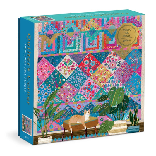 Book cover of: Victoria Ball Quilter's Corner 1000 Piece Foil Puzzle