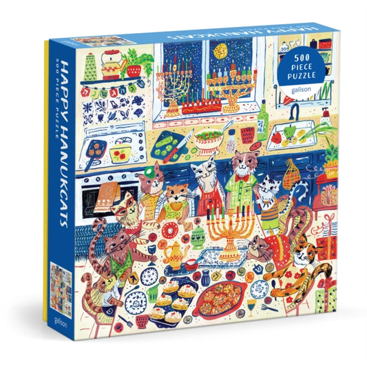 Book cover of: Happy Hanukcats 500 Piece Puzzle