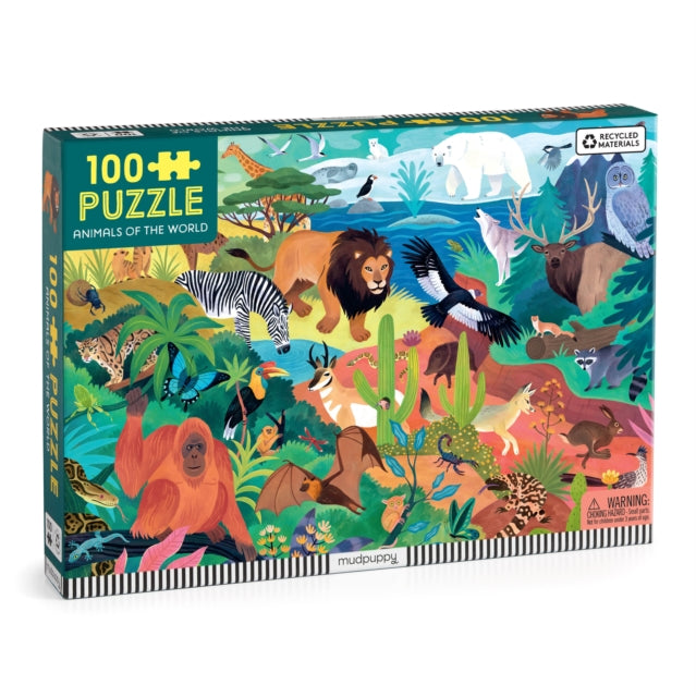 Book cover of: Animals of the World 100 Piece Puzzle