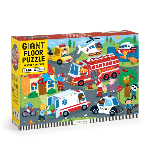 Book cover of: Rescue Vehicles 48 Piece Giant Floor Puzzle