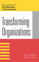 Book cover of: Transforming Organizations. By: Mark A. Abramson