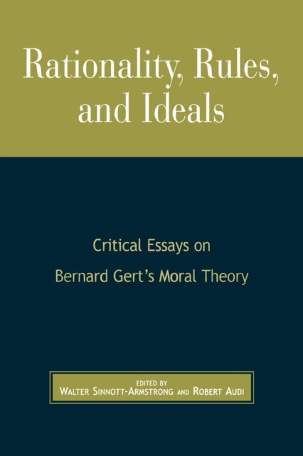 Book cover of: Rationality, Rules, and Ideals