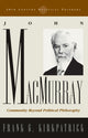 Book cover of: John Macmurray