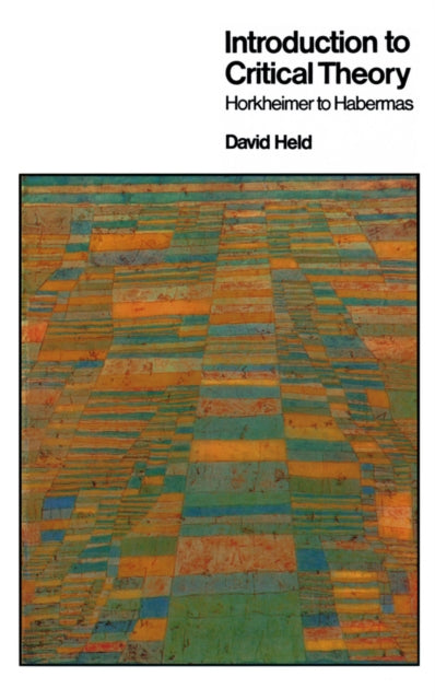 Book cover of: Introduction to Critical Theory. By: David Held
