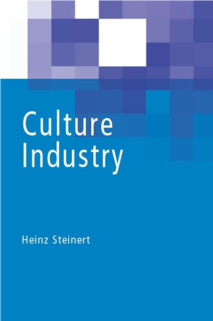 Book cover of: Culture Industry. By: Heinz Steinert