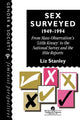 Book cover of: Sex Surveyed, 1949-1994. By: Liz Stanley Uni