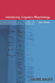 Book cover of: Introducing Linguistic Morphology