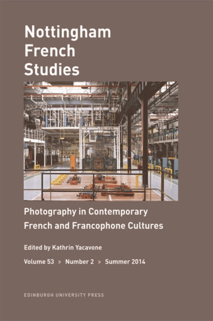 Book cover of: Photography in Contemporary French and Francophone Cultures. By: Kathrin Yacavone