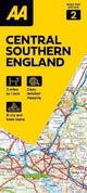 Book cover of: AA Road Map Central Southern England