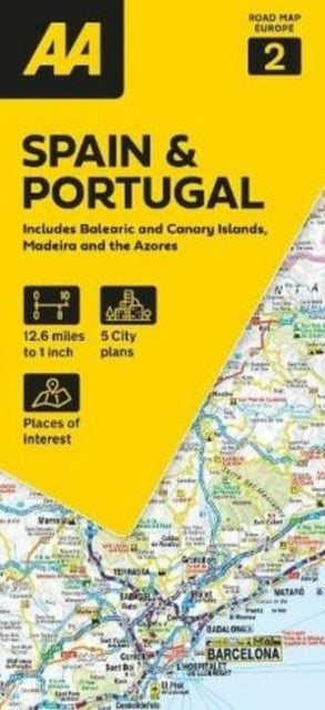 Book cover of: AA Road Map Spain & Portugal