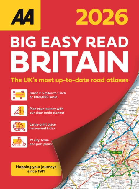 Book cover of: AA Big Easy Read Atlas Britain 2026