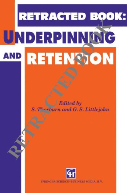 Book cover of: Underpinning and Retention