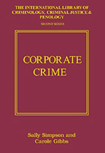 Book cover of: Corporate Crime