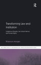 Book cover of: Transforming Law and Institution. By: Rhiannon Morgan