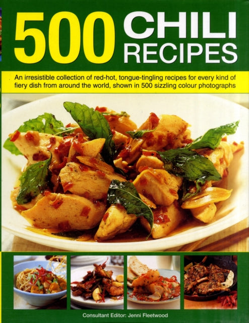 Book cover of: 500 Chili Recipes. By: Jenni Fleetwood
