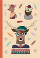 Book cover of: Hipster Animals Collection. By: Peony Press