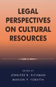Book cover of: Legal Perspectives on Cultural Resources