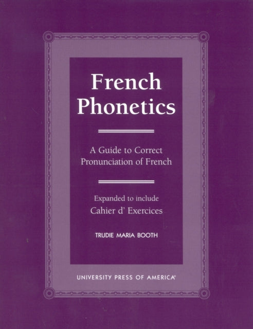 Book cover of: French Phonetics