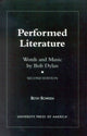 Book cover of: Performed Literature
