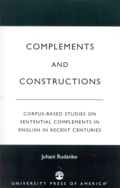 Book cover of: Complements and Constructions