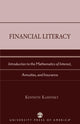Book cover of: Financial Literacy. By: Kenneth Kaminsky