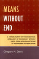 Book cover of: Means Without End. By: Gregory H. Davis