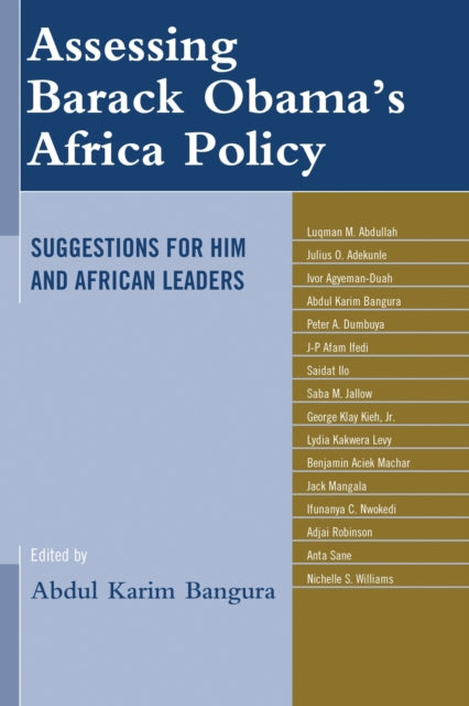 Book cover of: Assessing Barack Obama’s Africa Policy. By: Abdul Karim Bangura