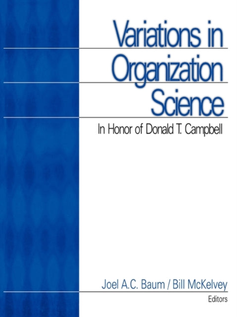 Book cover of: Variations in Organization Science. By: Joel A.C. Baum