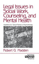 Book cover of: Legal Issues in Social Work, Counseling, and Mental Health