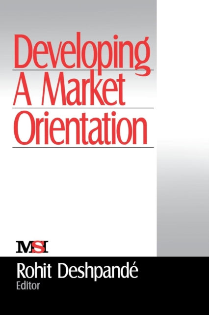 Book cover of: Developing a Market Orientation