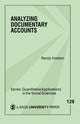 Book cover of: Analyzing Documentary Accounts. By: Randy Dale Hodson