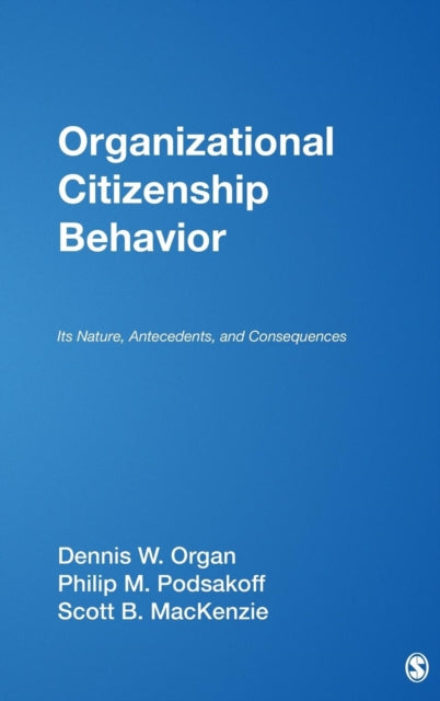 Book cover of: Organizational Citizenship Behavior. By: Dennis W. Organ