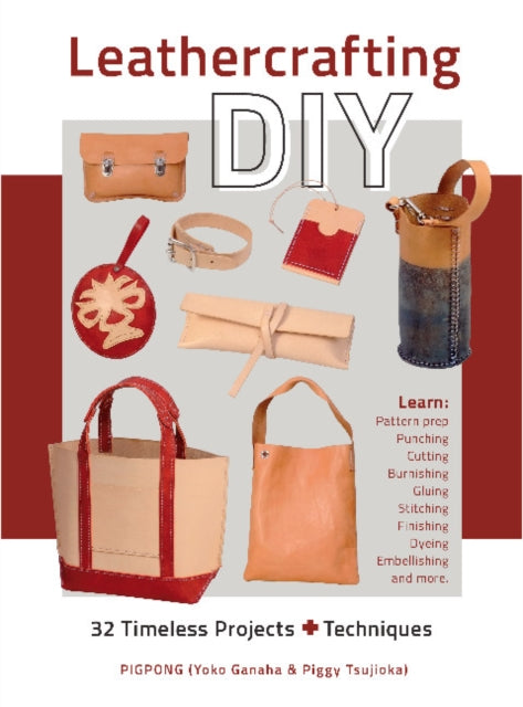 Book cover of: Leathercrafting DIY. By: Yoko Ganaha