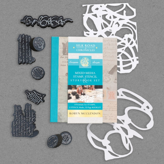 Book cover of: Mixed-Media Stamp, Stencil, and Storybook Set European Scripts