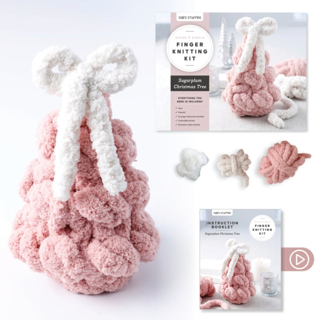Book cover of: Super Simple Finger Knitting Kit Sugarplum Christmas Tree
