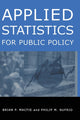 Book cover of: Applied Statistics for Public Policy