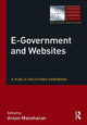 Book cover of: E-Government and Websites. By: Aroon Manoharan