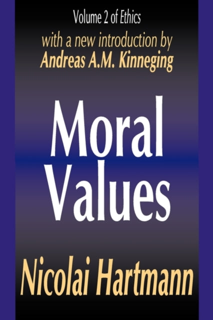 Book cover of: Moral Values. By: Nicolai Hartmann