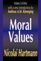 Book cover of: Moral Values. By: Nicolai Hartmann