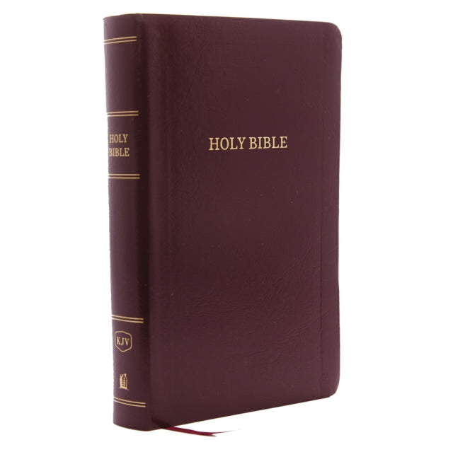 Book cover of: KJV Holy Bible: Personal Size Giant Print with 43,000 Cross References, Burgundy Leather-Look, Red Letter, Comfort Print: King James Version. By: Thomas Thomas Nelson